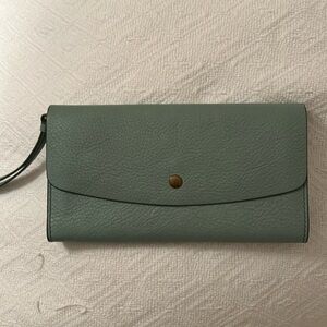 Leather Wallet by Fossil in beautiful aqua blue